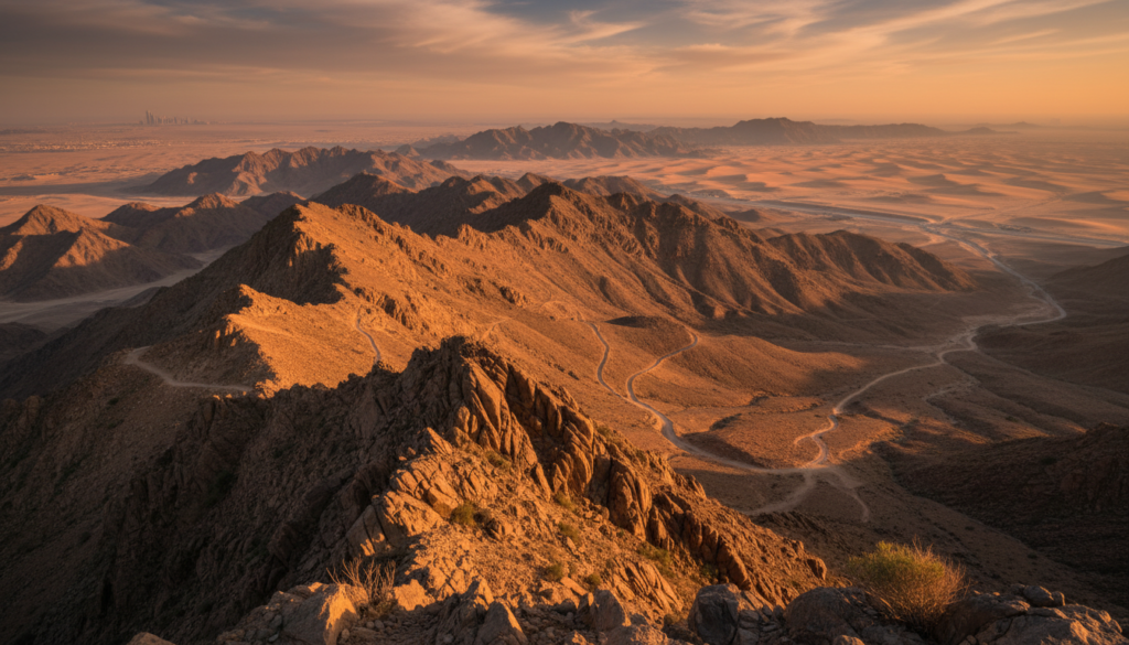 hiking in Dubai