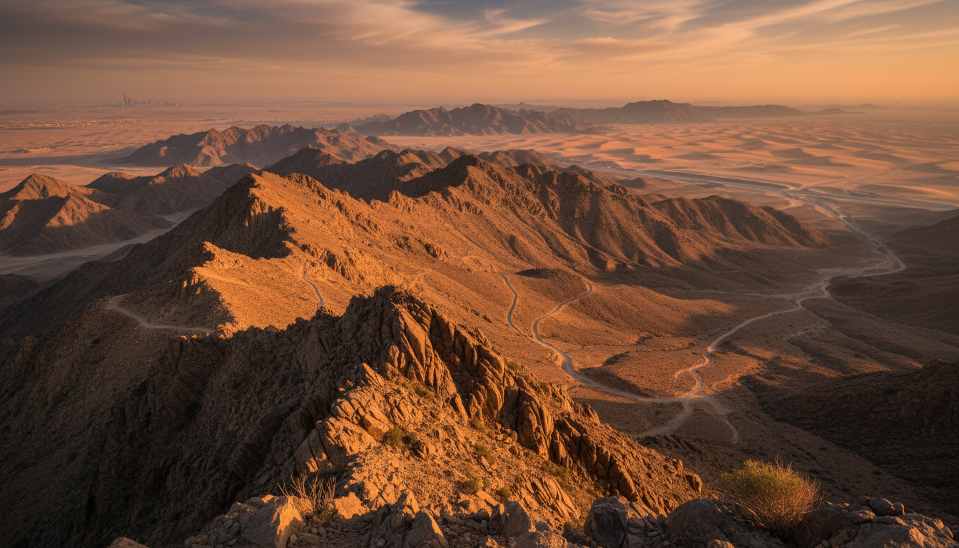 hiking in Dubai