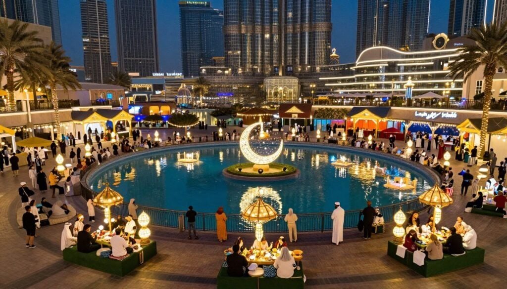 Global Village Dubai decorated for Ramadan 2026 with special pavilions and lights