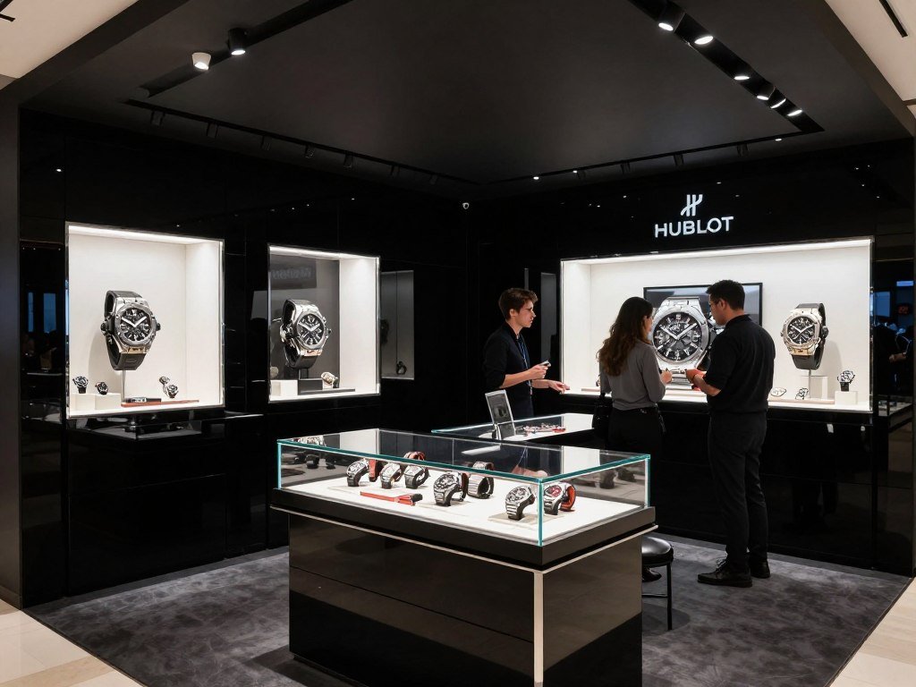 Hublot Big Bang collection displayed in Dubai boutique among top 10 watch brands in Dubai