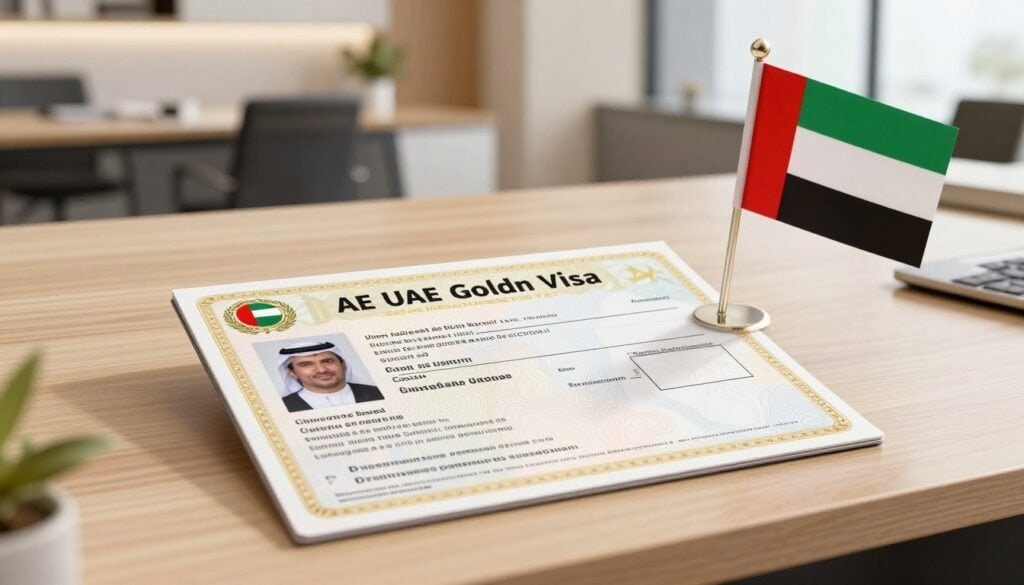 UAE Golden Visa approval document with Dubai property investment benefits 2026