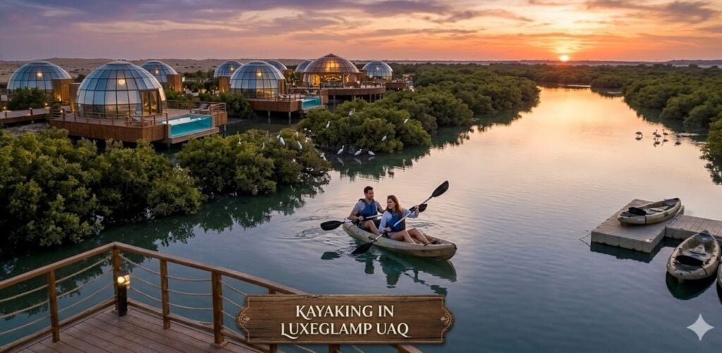 Kayaking at LUXEGLAMP UAQ.