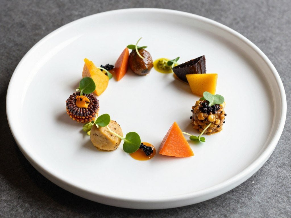chef signature dish indya by vineet modern indian plating