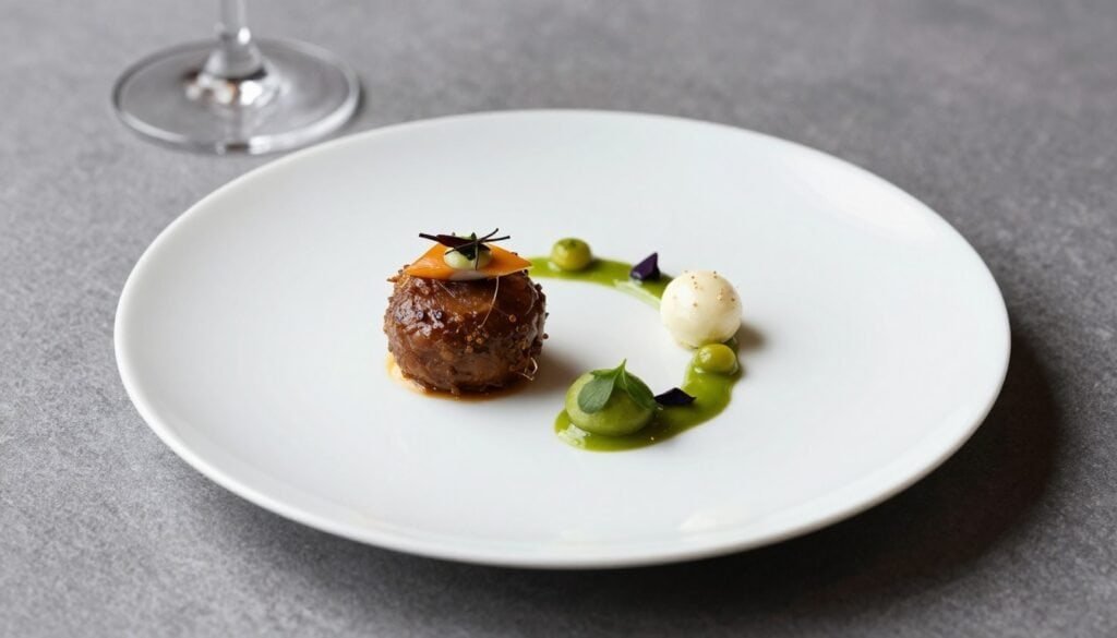 fine indian cuisine plating armani amal sophisticated presentation