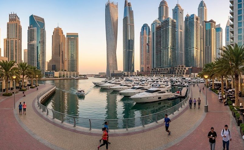 2. Dubai Marina Walk — The Urban Loop
