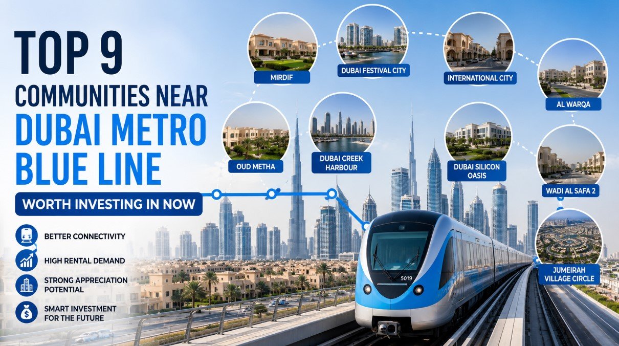 Communities Near Dubai Metro Blue Line