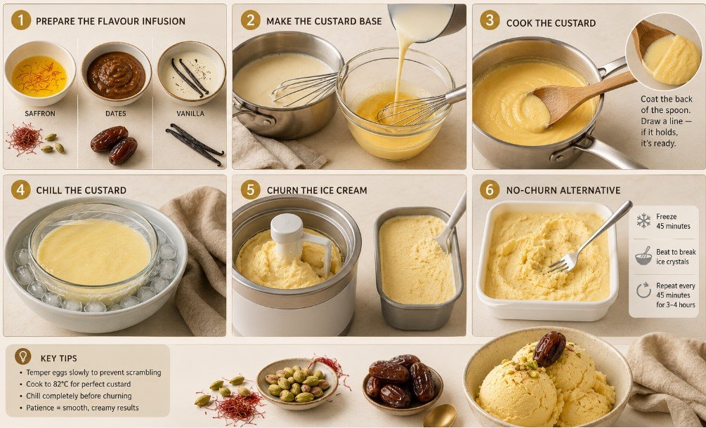 Camel Milk Ice Cream Recipe Method