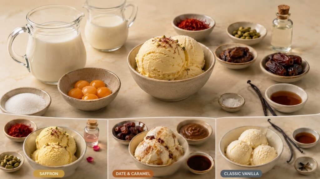 Camel Milk Ice Cream ingredients