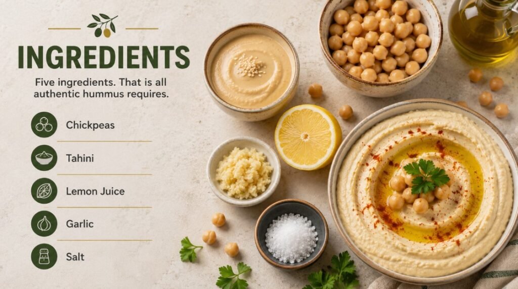 Hummus Recipe - Ingredients