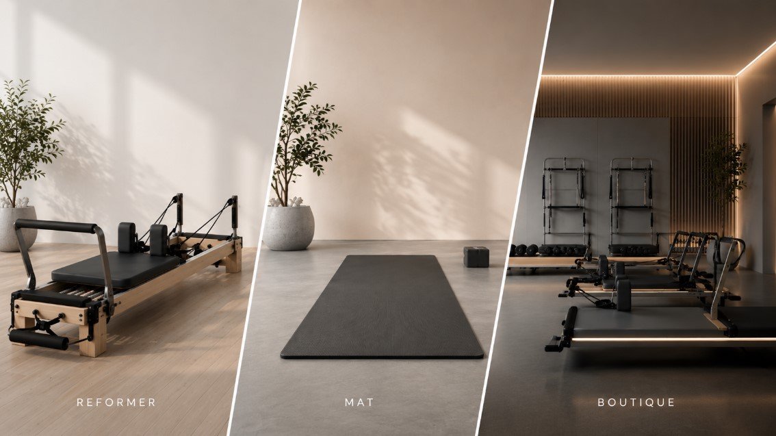 Quick explainer reformer vs mat vs boutique hybrid