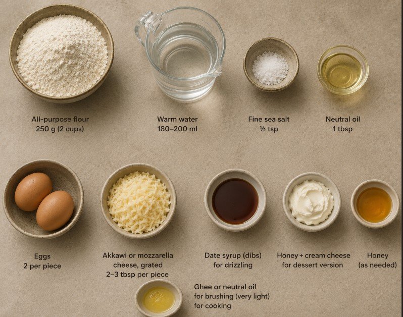 Regag Recipe - Ingredients