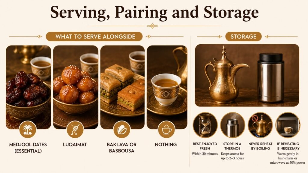 Serving, Pairing and Storage Qahwa