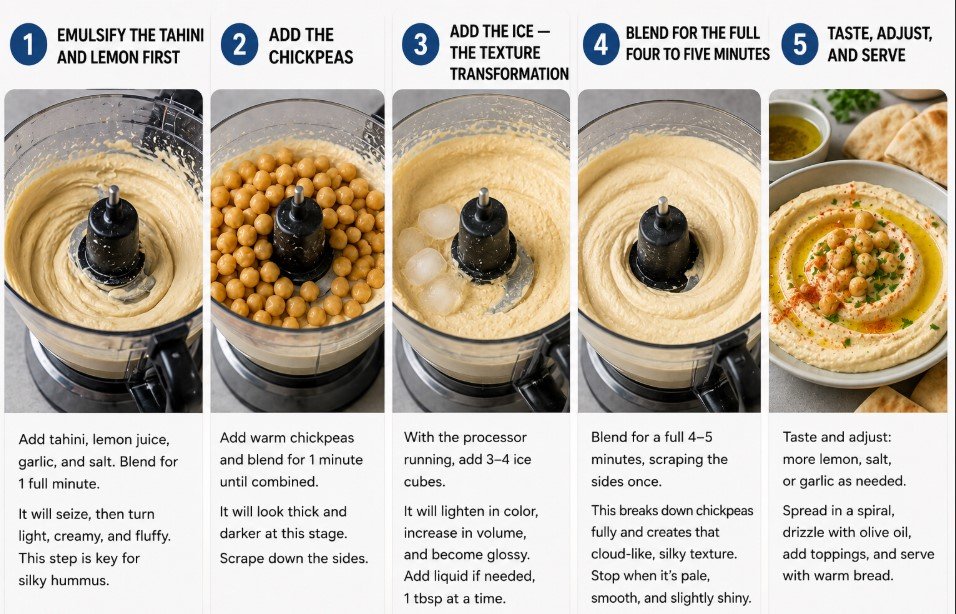 The Hummus Method Five Steps, Four Minutes