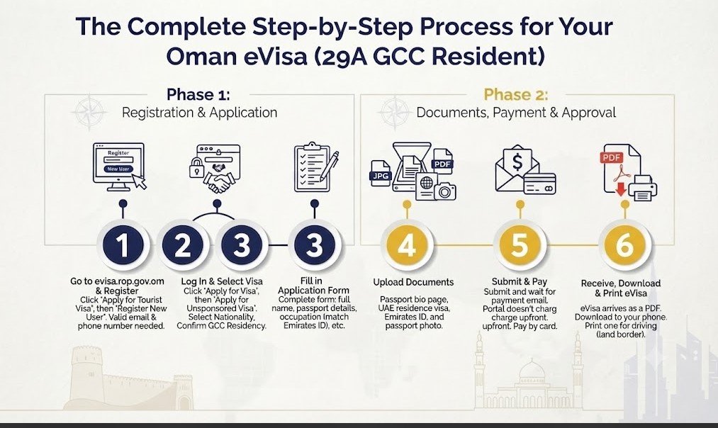 How to Apply Online Step by Step Oman from UAE