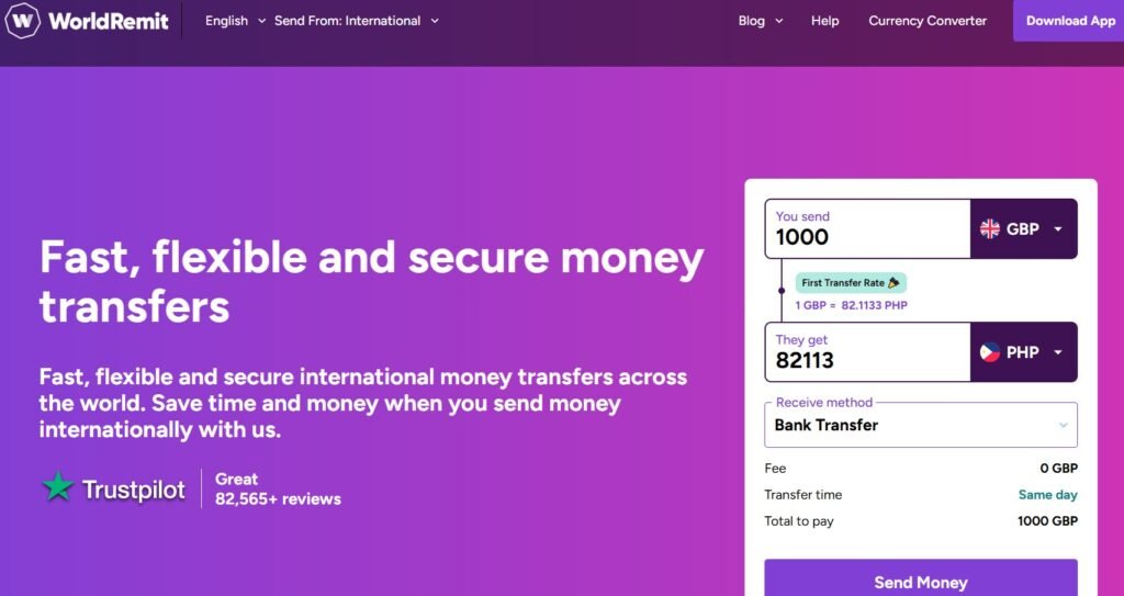 WorldRemit  app uae