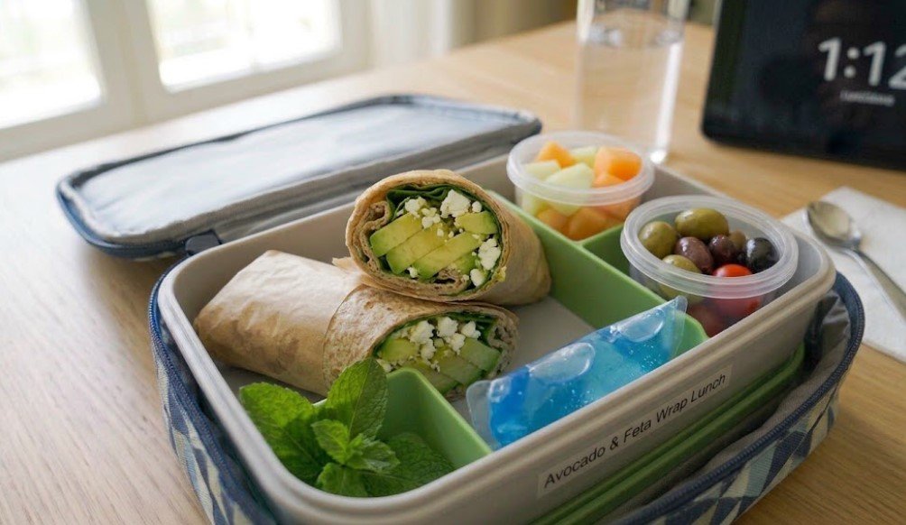 17. Avocado and Feta Wrap