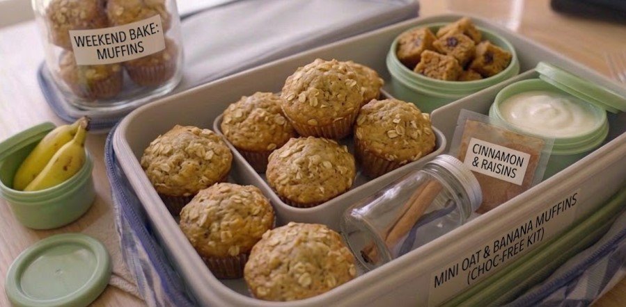 18. Mini Banana Oat Muffins