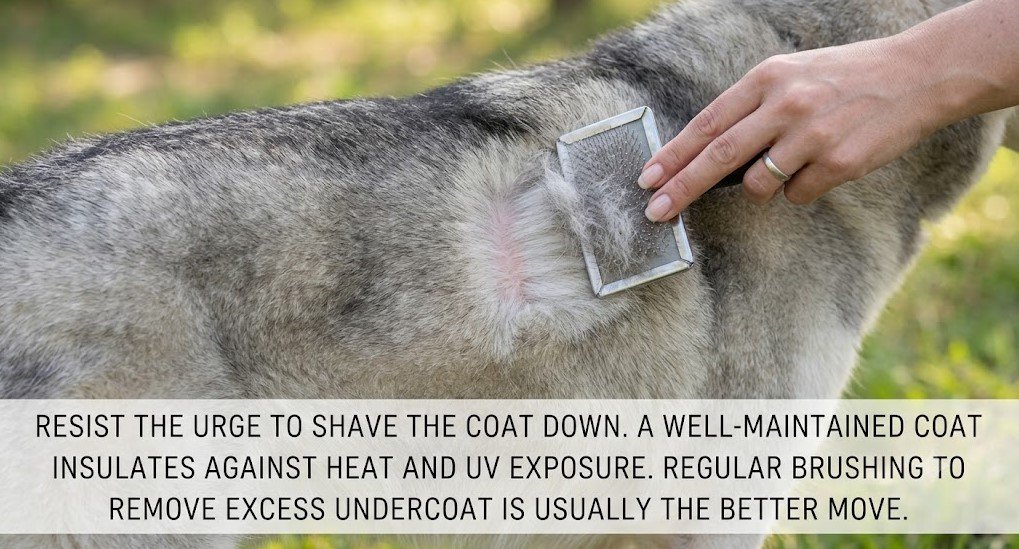 8. Resist the Urge to Shave the Coat Down