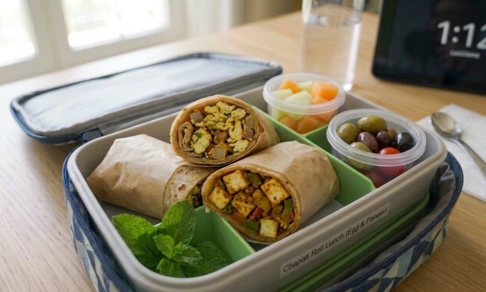 Chapati Roll with Egg or Paneer