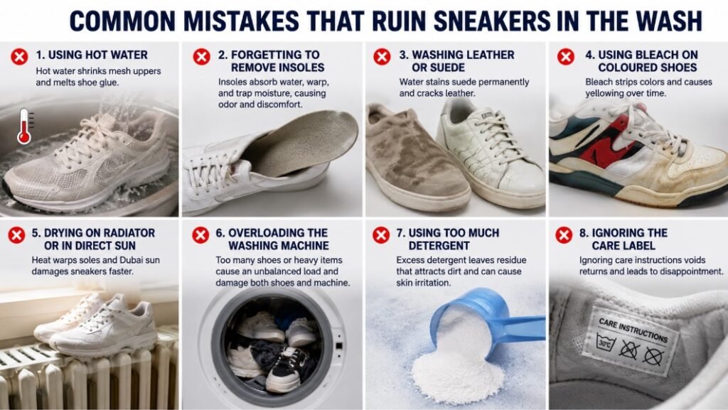 Common Mistakes That Ruin Sneakers in the Wash