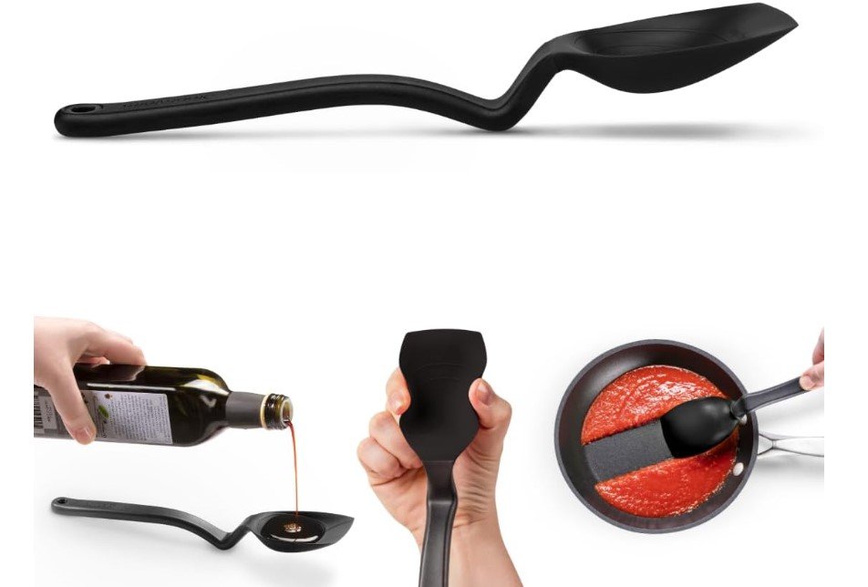 Dreamfarm Supoon Non-Stick Sit-Up Silicone Scraping, Serving, Cooking Spoon