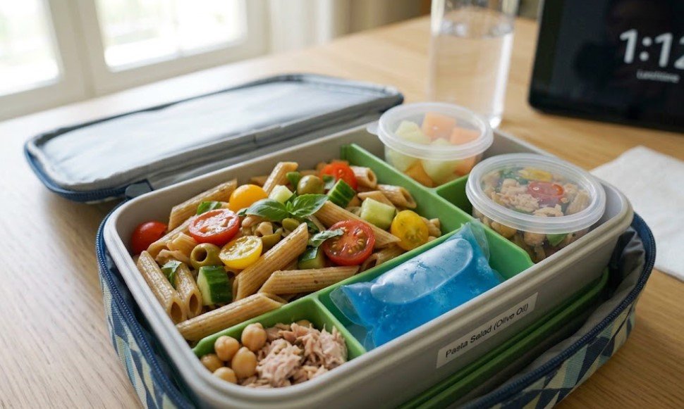 Pasta Salad with Olive Oil and Vegetables