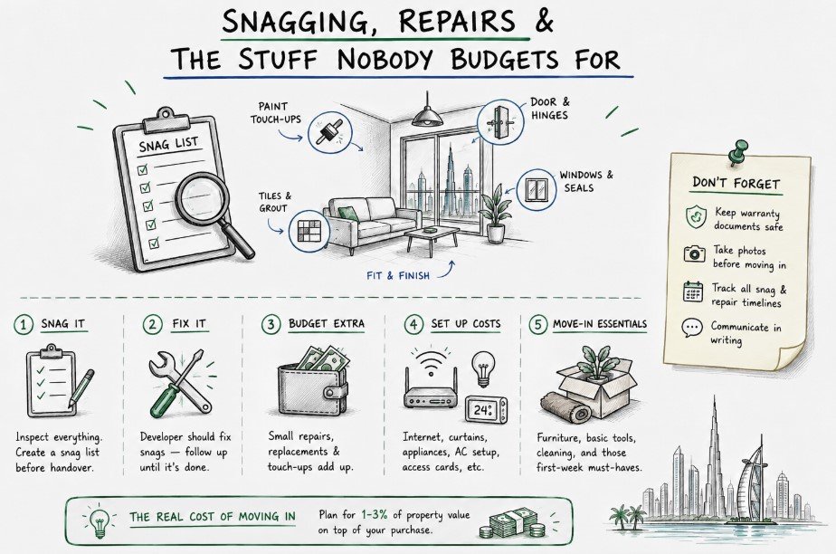 Snagging, Repairs and the Stuff Nobody Budgets For