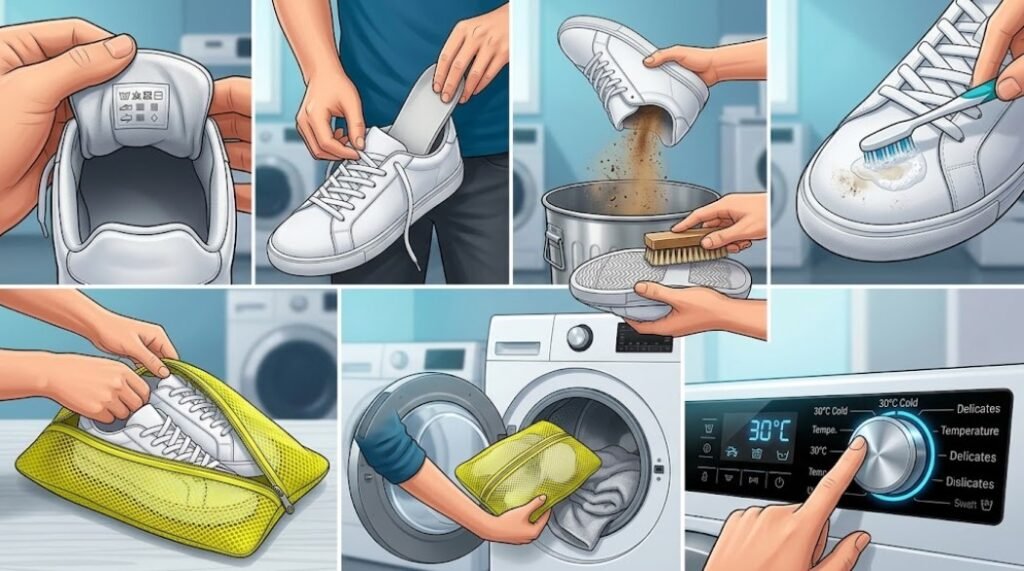 Step-by-Step How to Wash Sneakers in the Machine