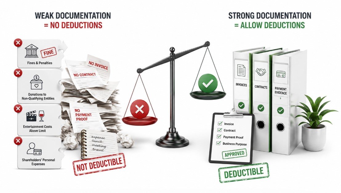 Weak Documentation Behind Claimed Expenses