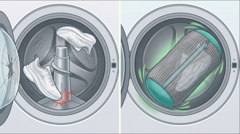 shoe washing bag