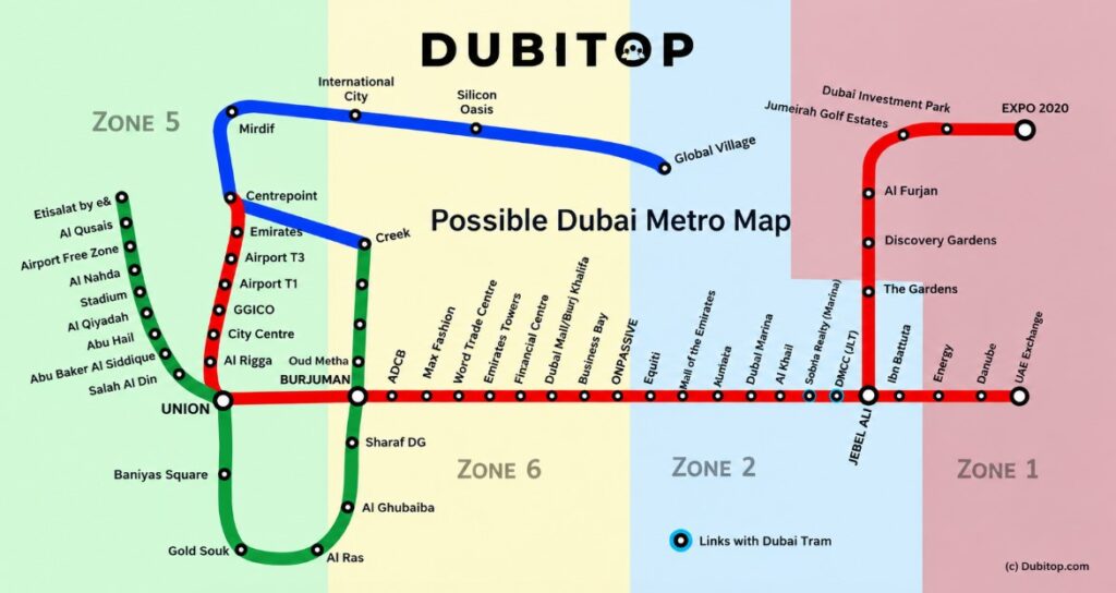 Dubai Metro Blue Line Connecting the Gaps