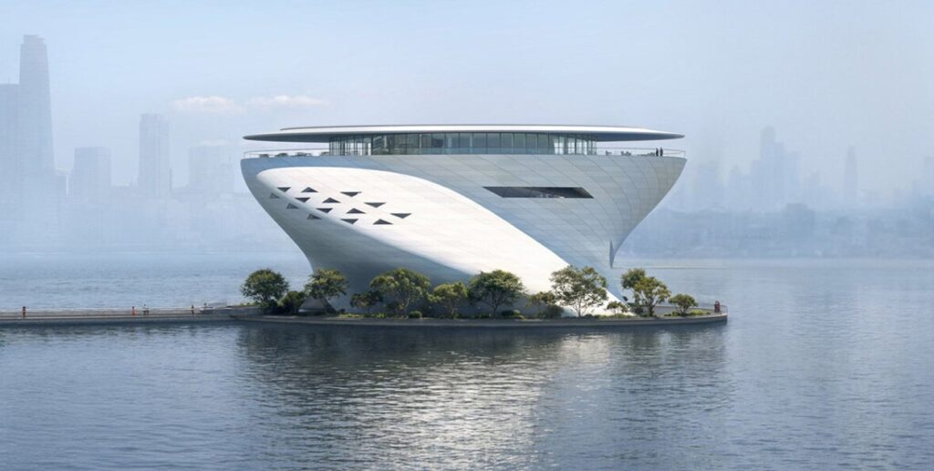 Dubai Museum of Art Floating on the Creek