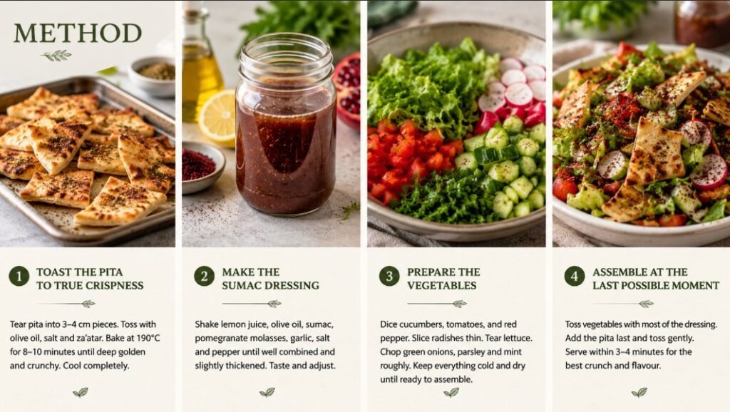 Fattoush Recipe Method